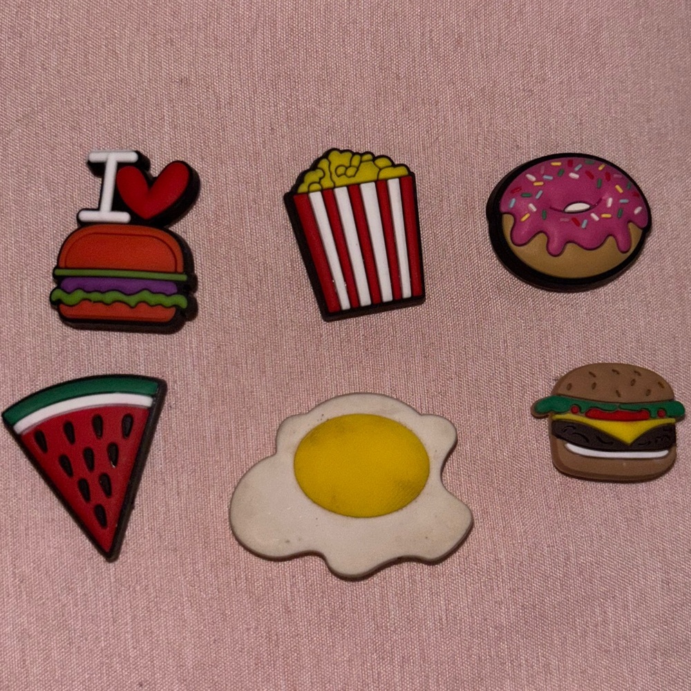 Food Shoe Jibbitz Charms Set For Crocs (USED)